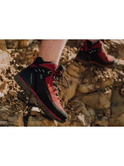 Wanderstiefel Gummikappe in Rot