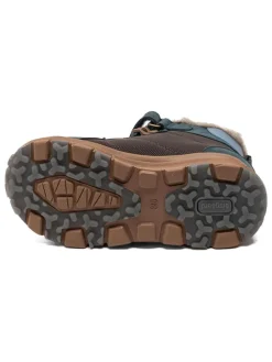 Winterboots in Dunkelblau/ Hellbraun