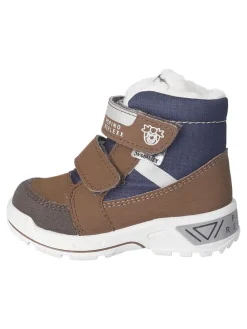 Winterboots "Flo" in Dunkelblau/ Braun