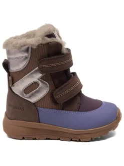 Winterboots in Braun/ Lila