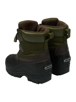 Winterboots in Dunkelgrün/ Schwarz