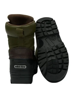 Winterboots in Dunkelgrün/ Schwarz