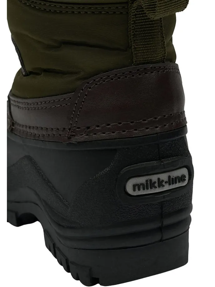 Winterboots in Dunkelgrün/ Schwarz