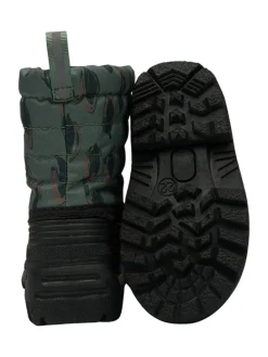 Winterboots in Dunkelgrün/ Schwarz