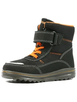 Winterboots in Schwarz/ Orange