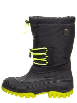 Winterstiefel "Ahto" in Dunkelblau/ Gelb