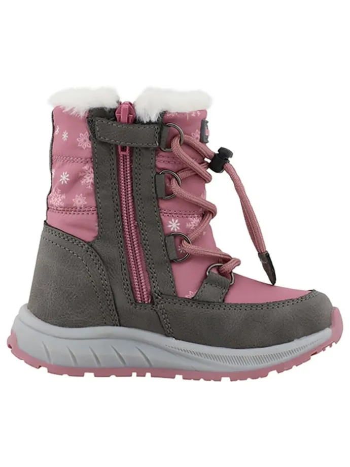 Winterstiefel "Aria" in Rosa/ Grau