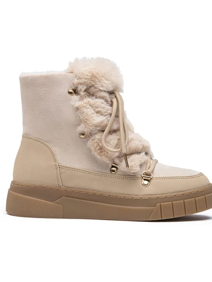 Winterstiefel in Beige