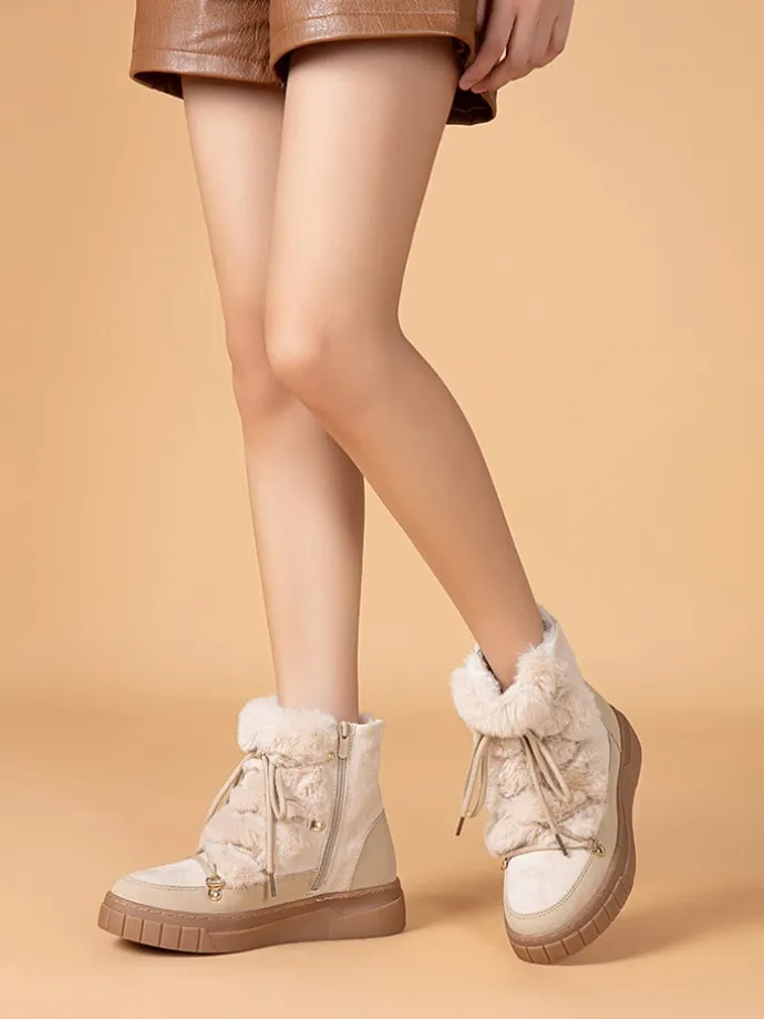 Winterstiefel in Beige