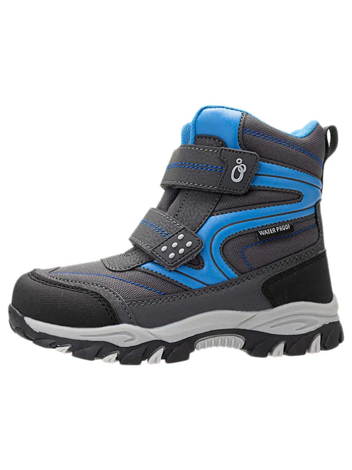 Winterstiefel in Schwarz/ Blau