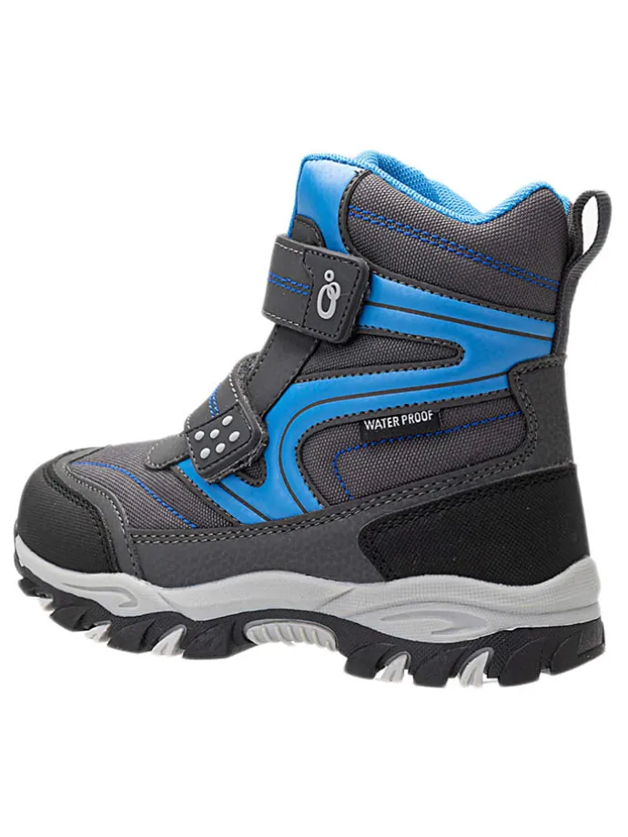 Winterstiefel in Schwarz/ Blau