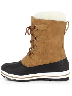 Winterstiefel "Tiago" in Hellbraun/ Schwarz