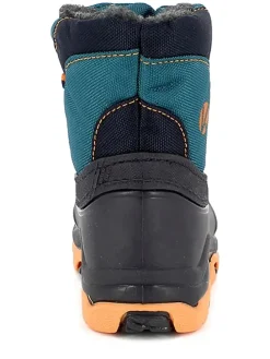 Winterstiefel "Tyfen" in Türkis/ Schwarz/ Orange