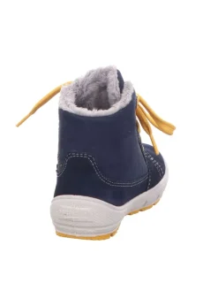 Winterstiefelette GROOVY in blau/gelb