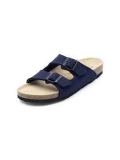 Wollfilz Pantoletten in marine