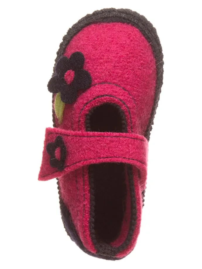 Wollfilz-Hausschuhe "Becky" in Pink