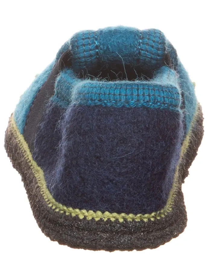 Wollfilz-Hausschuhe "Bobby Küken" in Blau