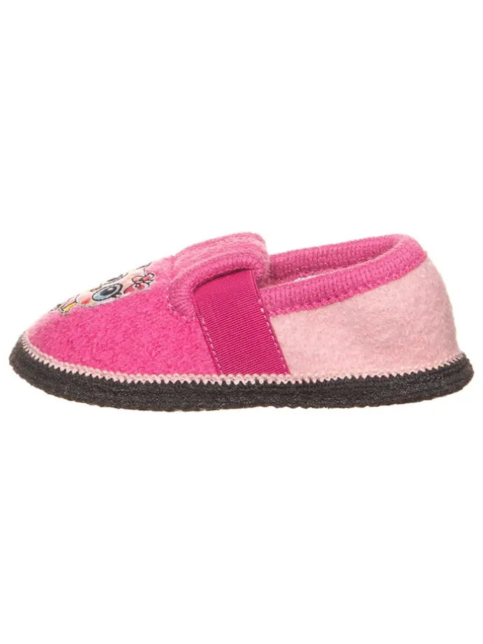 Wollfilz-Hausschuhe "Bobby Küken" in Pink
