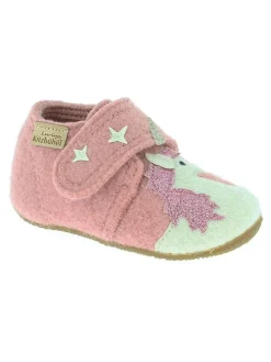 Woll-Hausschuhe "Einhornzauber" in Rosa