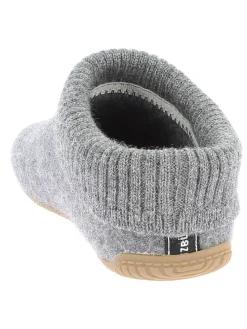 Woll-Hausschuhe in Grau