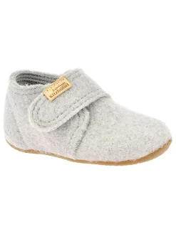 Woll-Hausschuhe in Grau