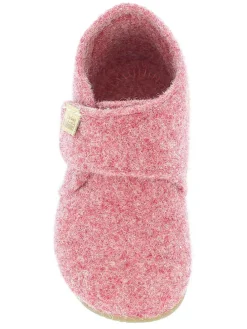Woll-Hausschuhe in Rosa