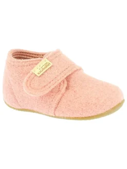 Woll-Hausschuhe in Rosa