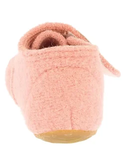 Woll-Hausschuhe in Rosa
