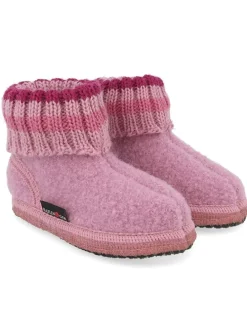 Woll-Hausschuhe "Paul" in Rosa