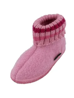 Woll-Hausschuhe "Paul" in Rosa