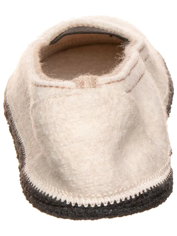Woll-Hausschuhe "Ronja GM" in Creme
