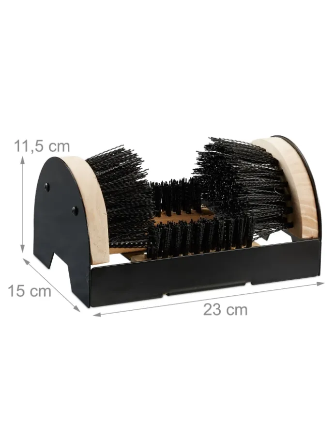 10x Schuhabstreifer in Schwarz/ Natur