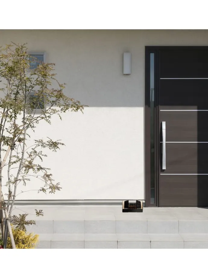 10x Schuhabstreifer in Schwarz/ Natur