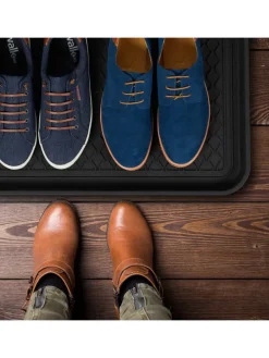 8x Schuhabtropfschale in Schwarz