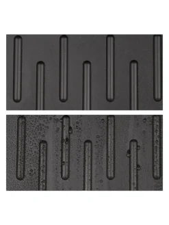 6x Schuhabtropfschale in Schwarz - (B)35 x (H)3 x (T)27 cm