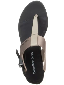 Zehensandalen in Beige