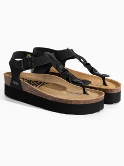 Zehentrenner "Arroz" in Schwarz