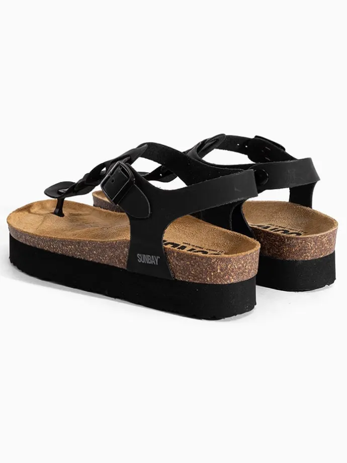 Zehentrenner "Arroz" in Schwarz