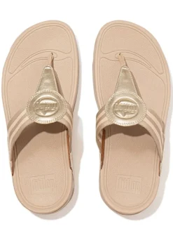 Zehentrenner in Beige