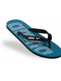 Zehentrenner in Blau/ Schwarz