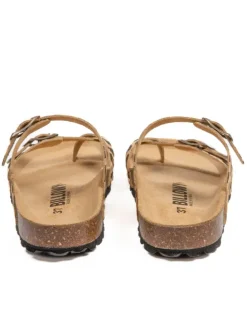 Zehentrenner in Braun/ Beige