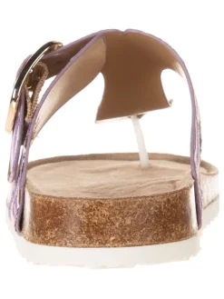 Zehentrenner in Bunt/ Lila