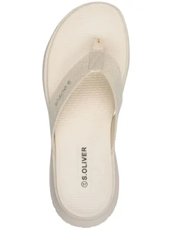 Zehentrenner in Creme