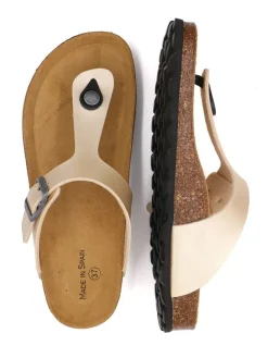 Zehentrenner in Creme