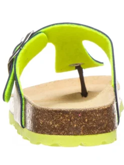 Zehentrenner in Dunkelblau/ Gelb