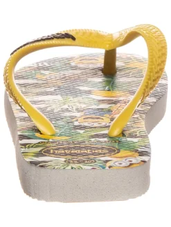 Zehentrenner in Gelb/ Schwarz