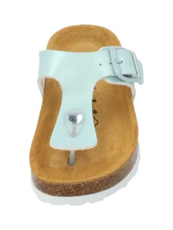 Zehentrenner in hellgrün metallic