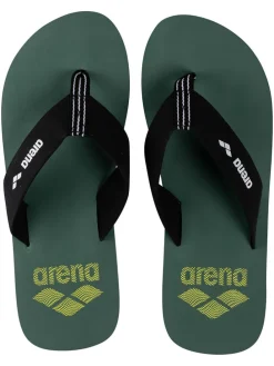 Zehentrenner in Khaki/ Schwarz