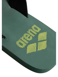 Zehentrenner in Khaki/ Schwarz