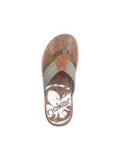 Zehentrenner in olive/mandel/moor